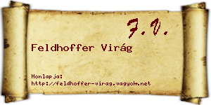 Feldhoffer Virág névjegykártya